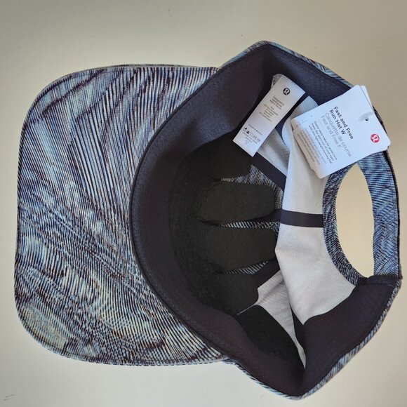 NWT LULULEMON DWMM Green Multi LTWT Adjustable Closure Women's F&F Run Hat OS - Picture 6 of 9